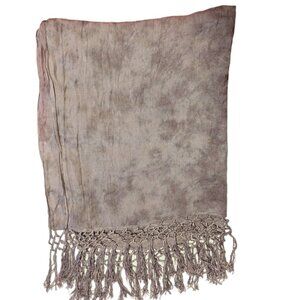 Brokedown Scarf Military Marble Wrap Fringe Acid Space Wash Rayon Boho Goth